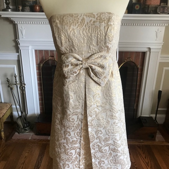 Lilly Pulitzer Dresses & Skirts - Lily Pulitzer Gold Gilded Cocktail Dress